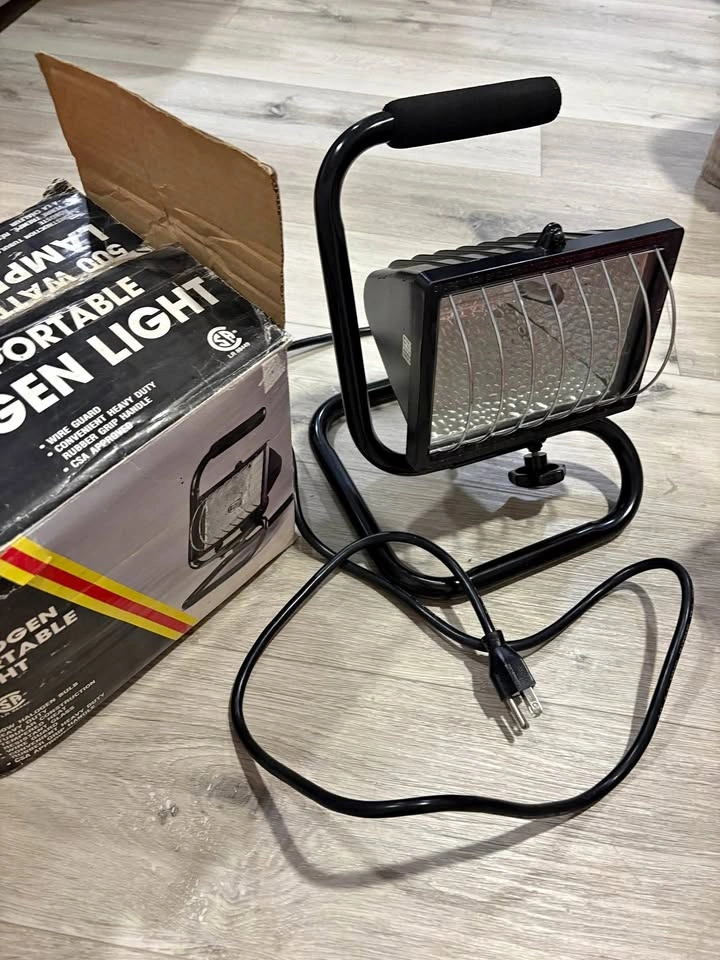 Halogen light 500 watt portable