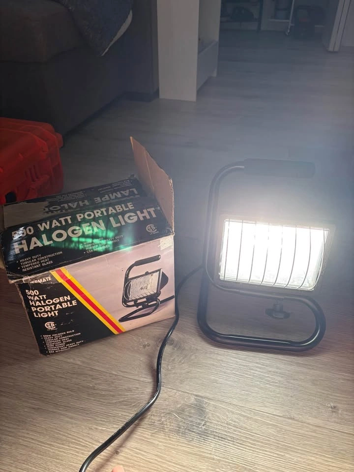 Halogen light 500 watt portable - photo 2