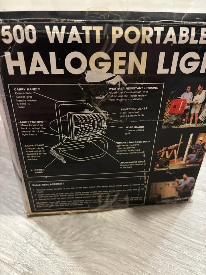 Halogen light 500 watt portable - photo 3