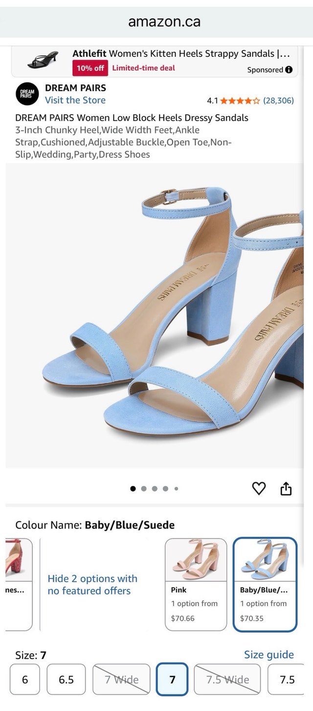 DREAM PAIRS Women Low Block Heels Dressy Sandals
