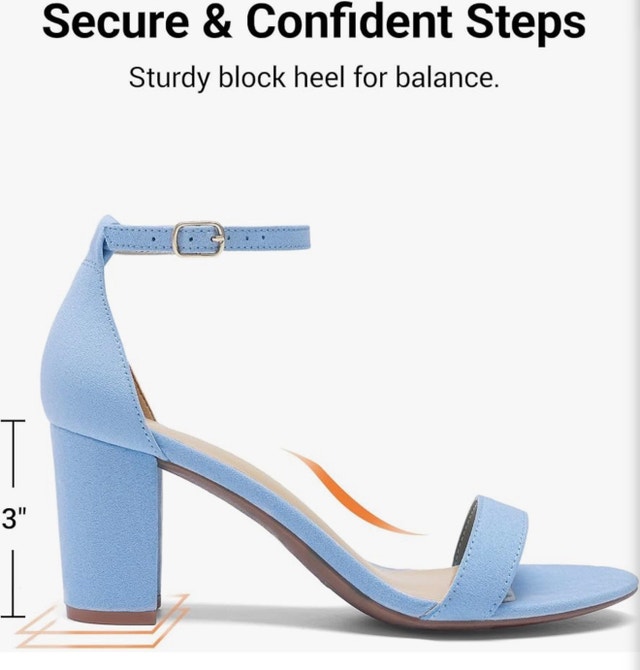 DREAM PAIRS Women Low Block Heels Dressy Sandals - photo 5