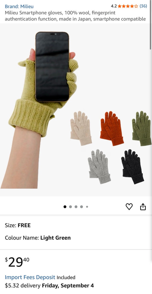 Milieu Smartphone Gloves