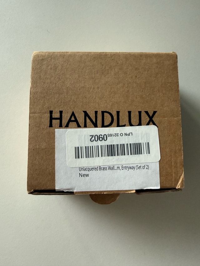 HANDLUX Unlacquered Brass Wall Hooks - photo 2