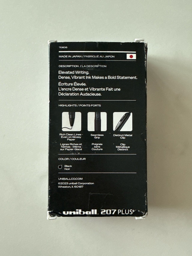 Uniball 207 Plus+ Micro 0.5mm Black Pens - photo 2