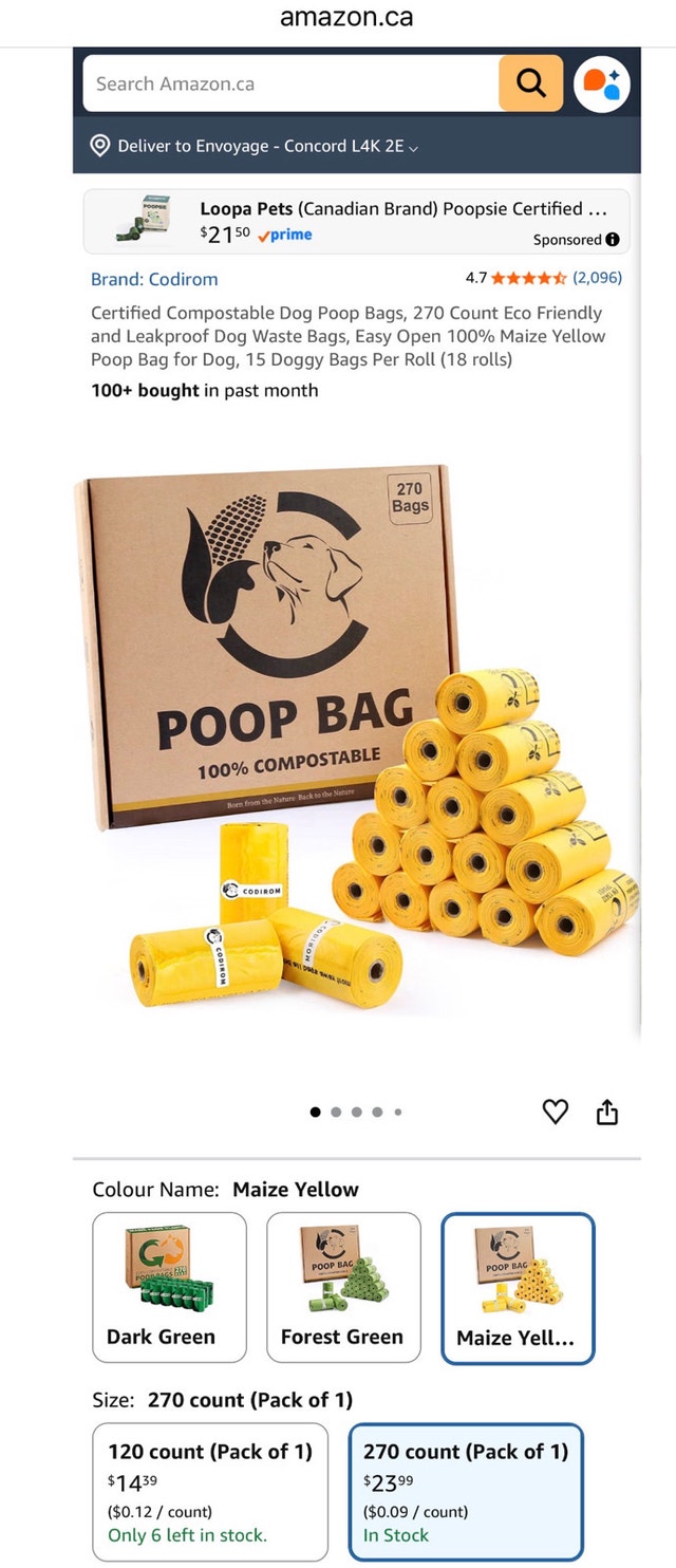 Codirom Compostable Poop Bags - photo 3