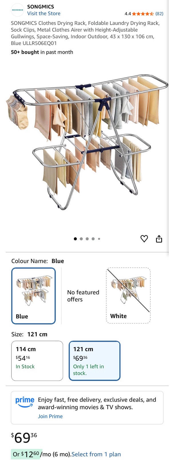 SONGMICS Clothes Drying Rack - photo 3