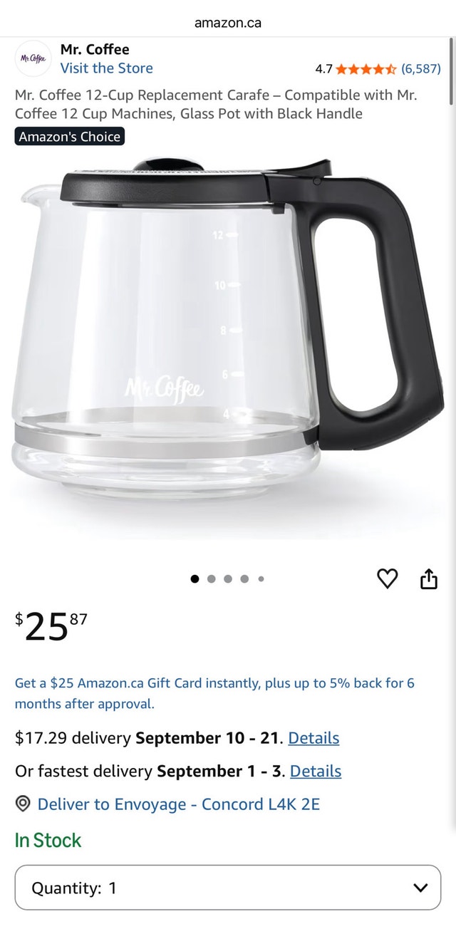 Mr. Coffee 12-Cup Replacement Carafe - photo 2