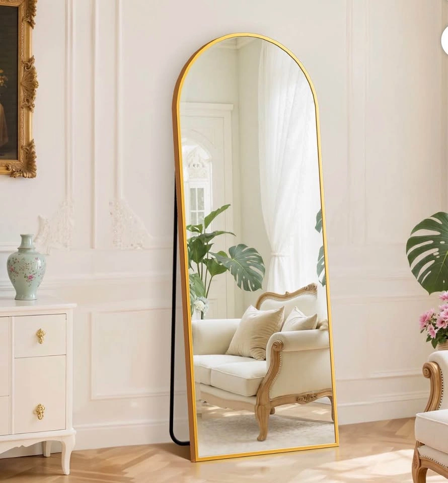 Brand New Gold Arched Full-Length Mirror 64” x 21”