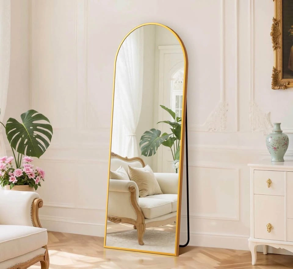 Brand New Gold Arched Full-Length Mirror 64” x 21” - photo 2