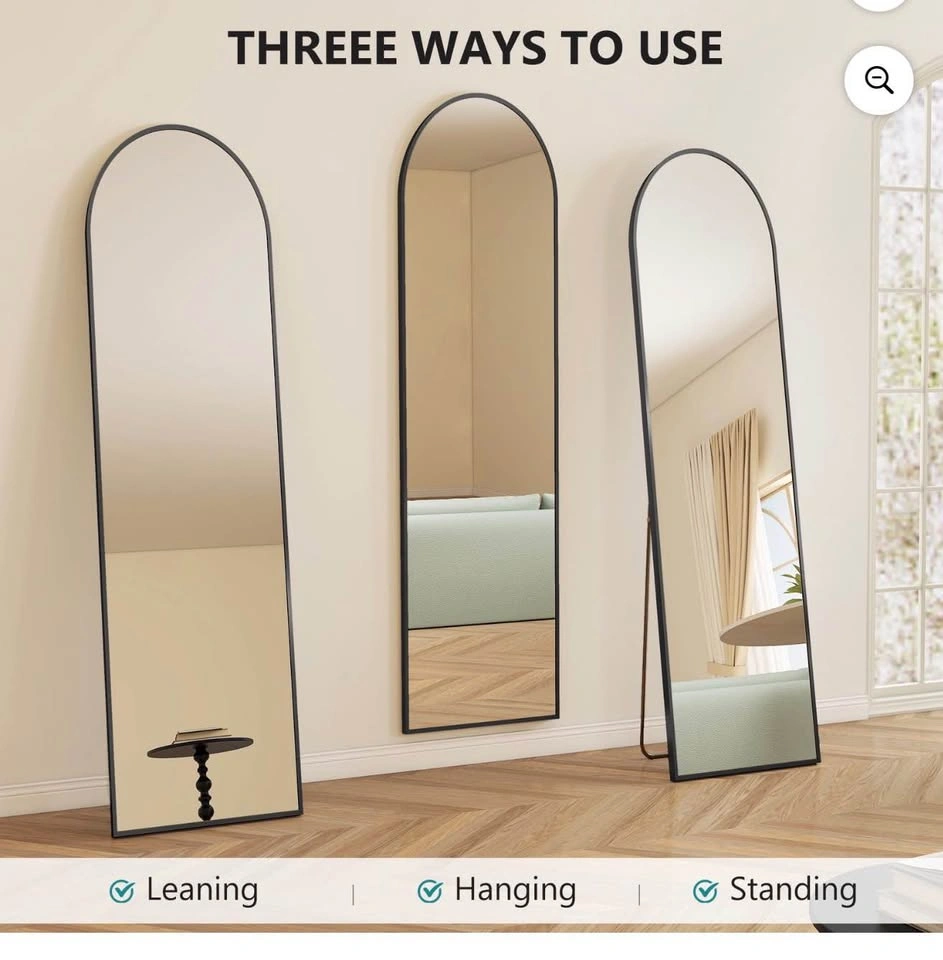 Brand New Black Arched Full Length Mirror 59” x 16” - photo 2