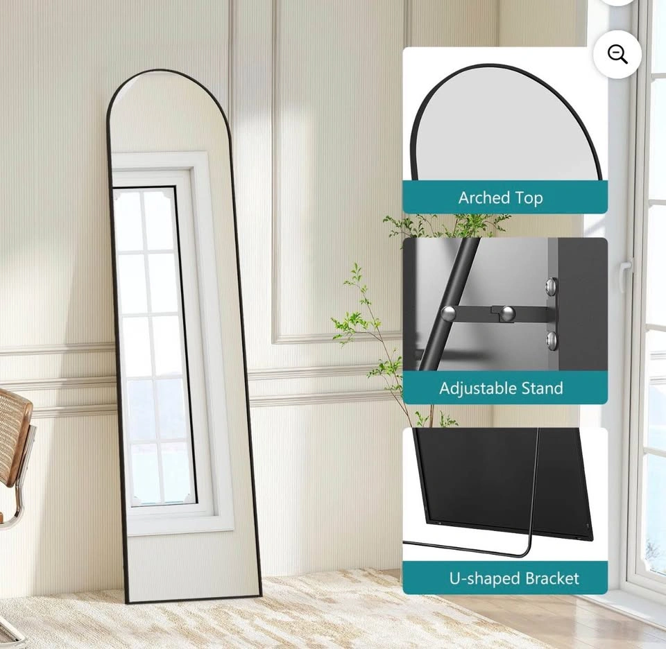 Brand New Black Arched Full Length Mirror 59” x 16” - photo 4