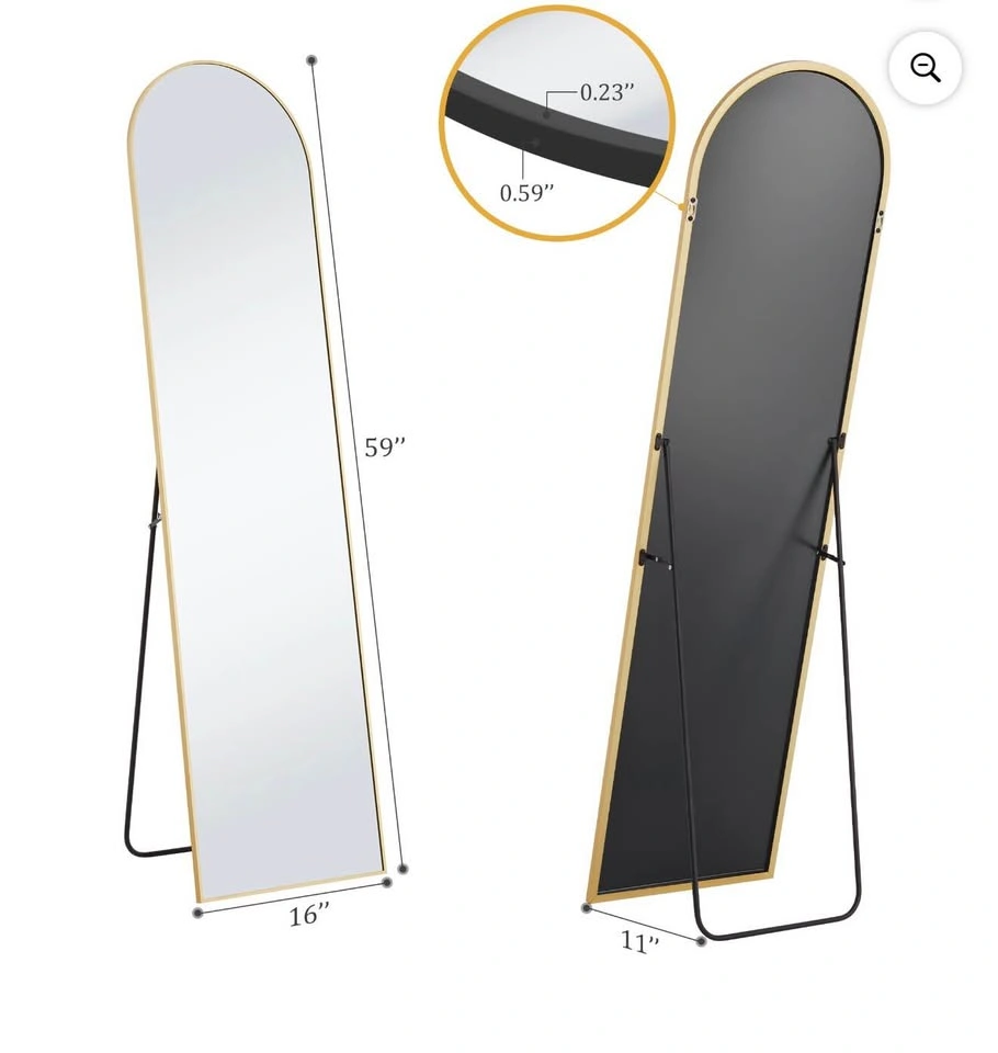 Brand New Gold Arched Full Length Mirror 59” x 16” - photo 5