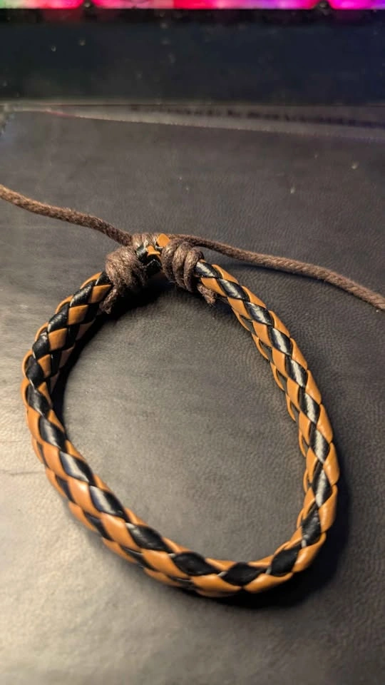 Braided Leather Bracelet Set - photo 5