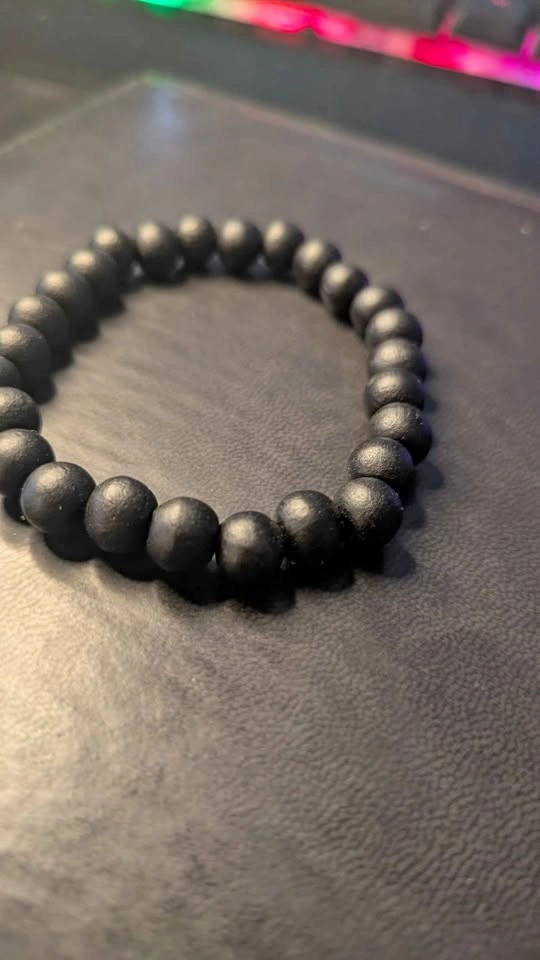 BN - Black Matte Beaded Bracelet