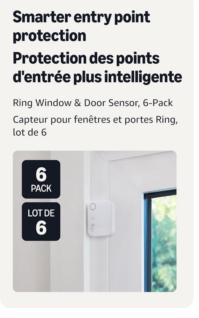 Ring Alarm Window & Door Sensor (3rd Generation) - 6-Pack - photo 2