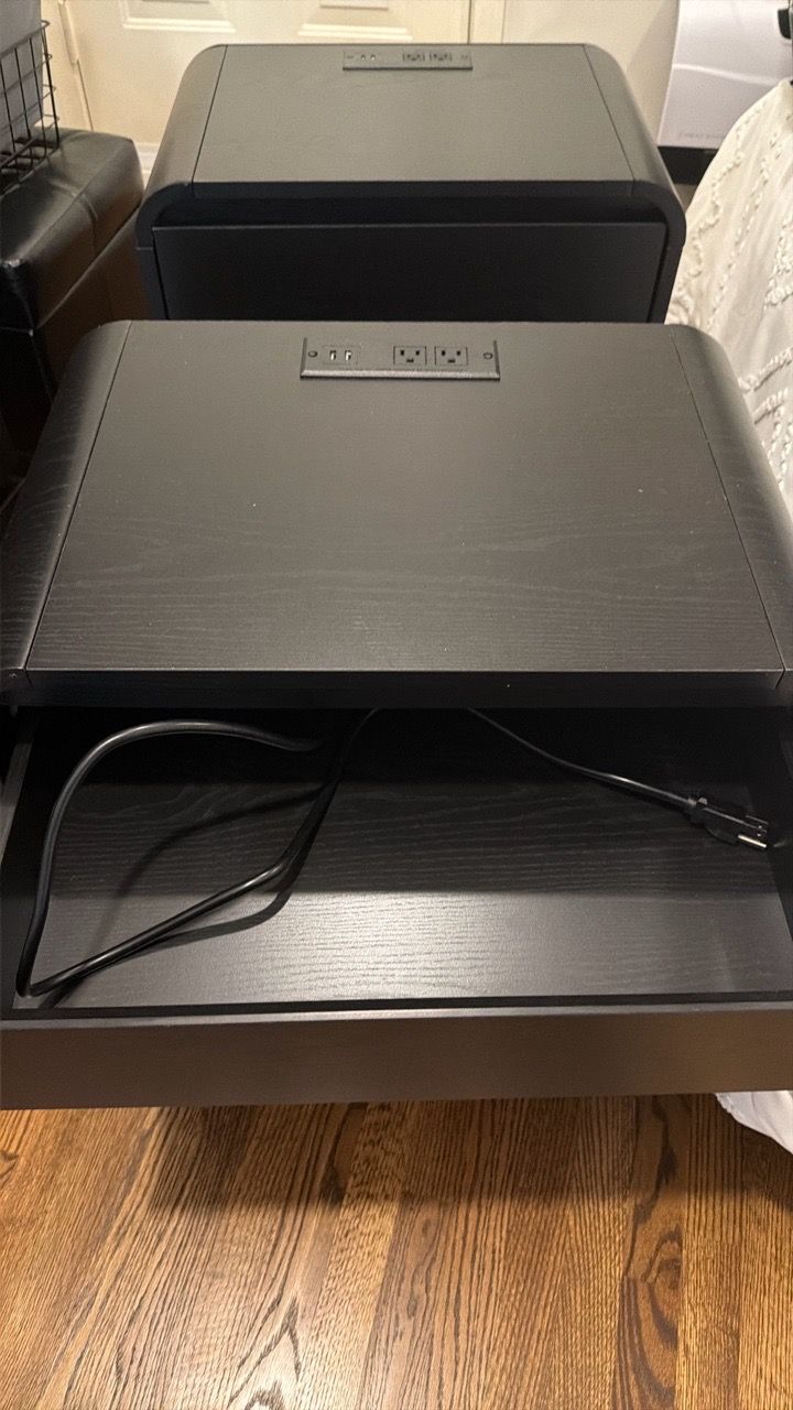 Aitjunz 25" Tall Modern Nightstand - set of 2 - photo 4