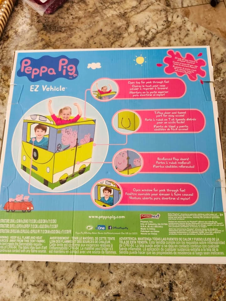 Playhut Peppa Pig EZ Vehicle Play Tent - photo 2