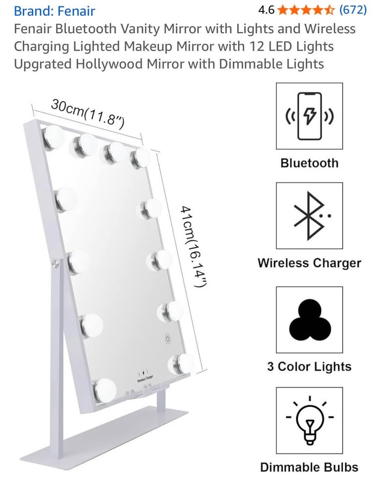 Bluetooth makeup mirror - photo 2