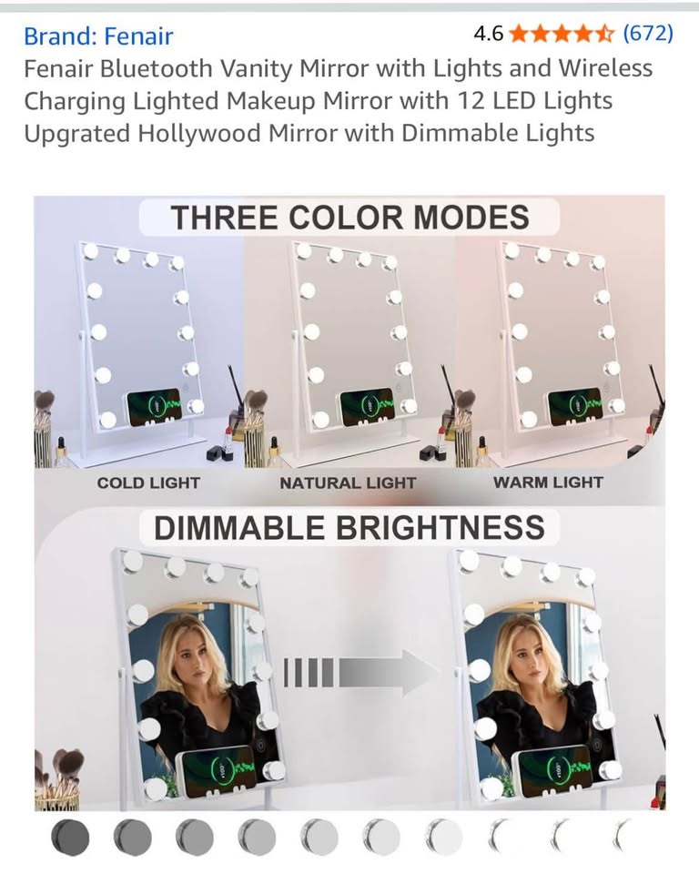 Bluetooth makeup mirror - photo 3