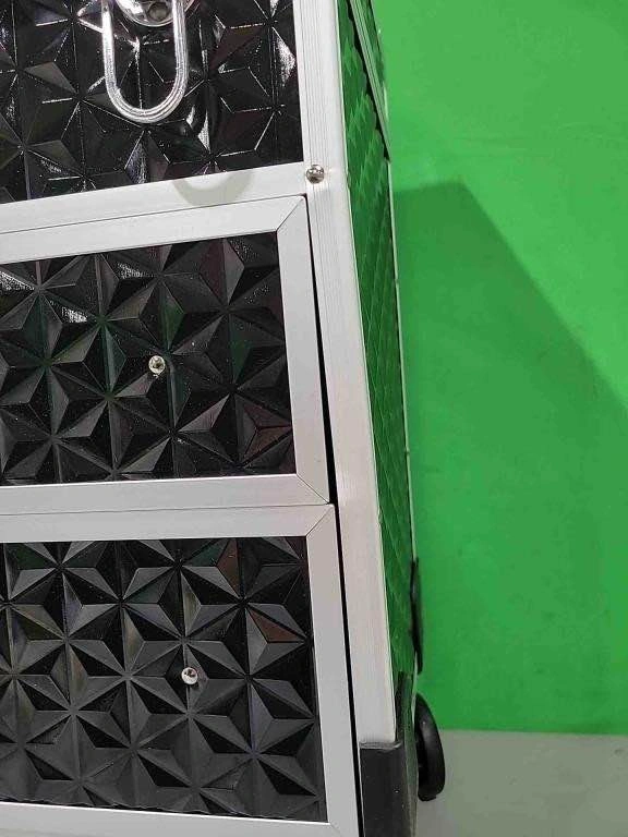 Rolling Makeup Train Case with Drawers - photo 3