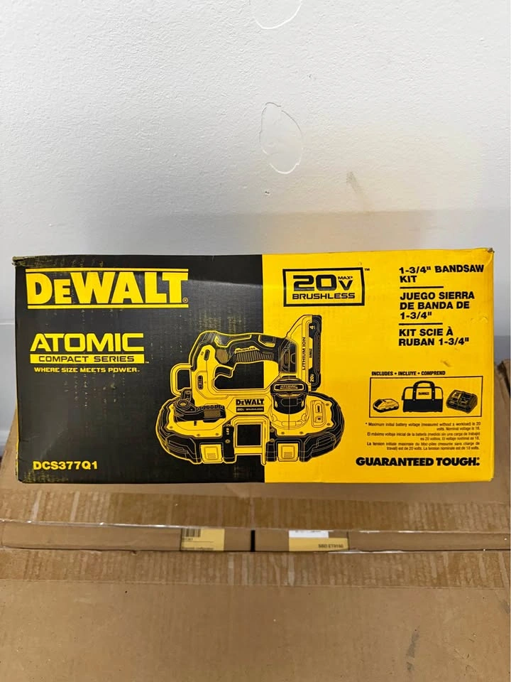 NEW DEWALT ATOMIC 20V MAX Brushless Bandsaw Kit – DCS377Q1