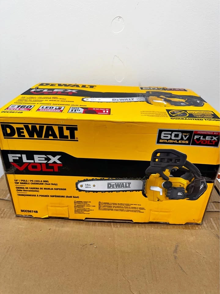 DEWALT FLEXVOLT 60V MAX 14” Top Handle Chainsaw – Tool Only