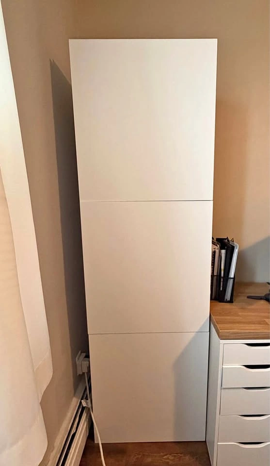 IKEA Besta Storage Cabinet - White - 3 Doors & 6 Shelves