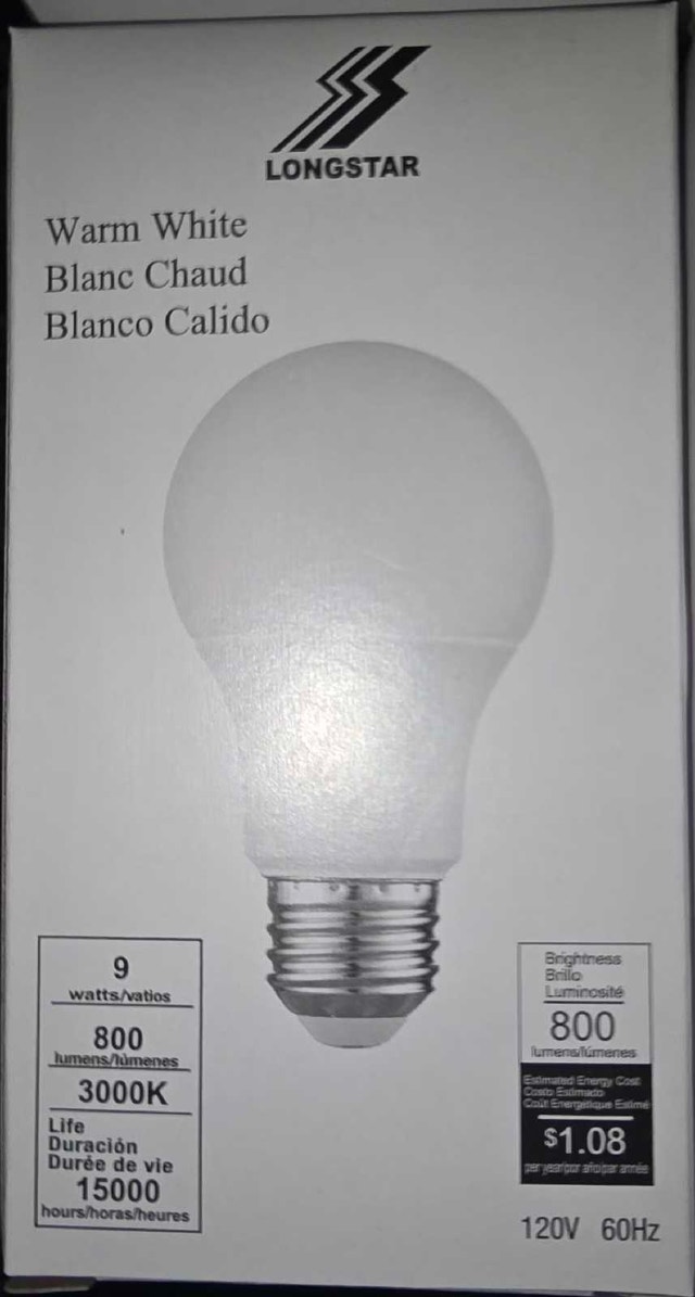 LED WARM WHITE BULB