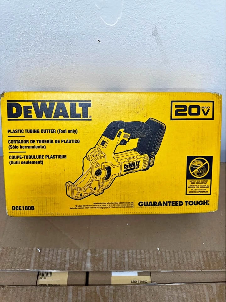 NEW DEWALT 20V MAX Plastic Tubing Cutter – DCE180B