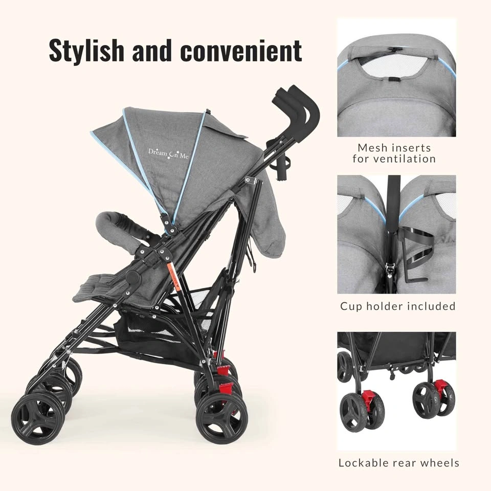 Dream On Me Volgo Twin Baby Stroller, Compact Double Stroller - photo 5