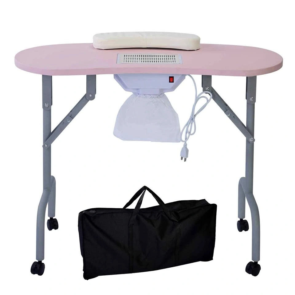 AGESISI Portable Manicure Table Foldable Nail Desk