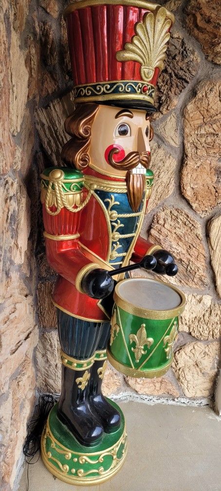 5 Foot Indoor / Outdoor Drummer Nutcracker With Lights And Music - photo 2