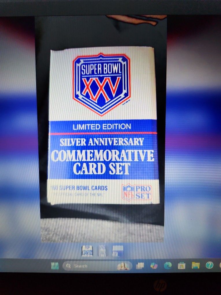 Super Bowl Silver Anniversary 160 Card Set