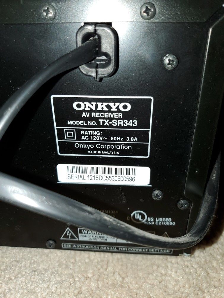 Onkyo 5.1 Channel Av Receiver - photo 3