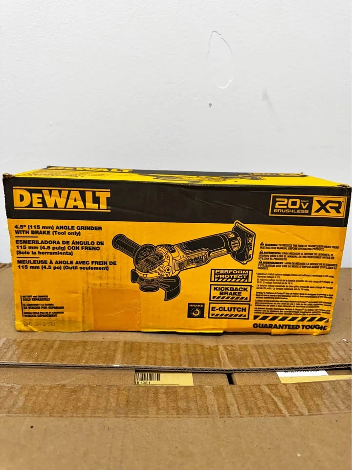 DEWALT 20V MAX XR Brushless Angle Grinder – NEW – DCG405B