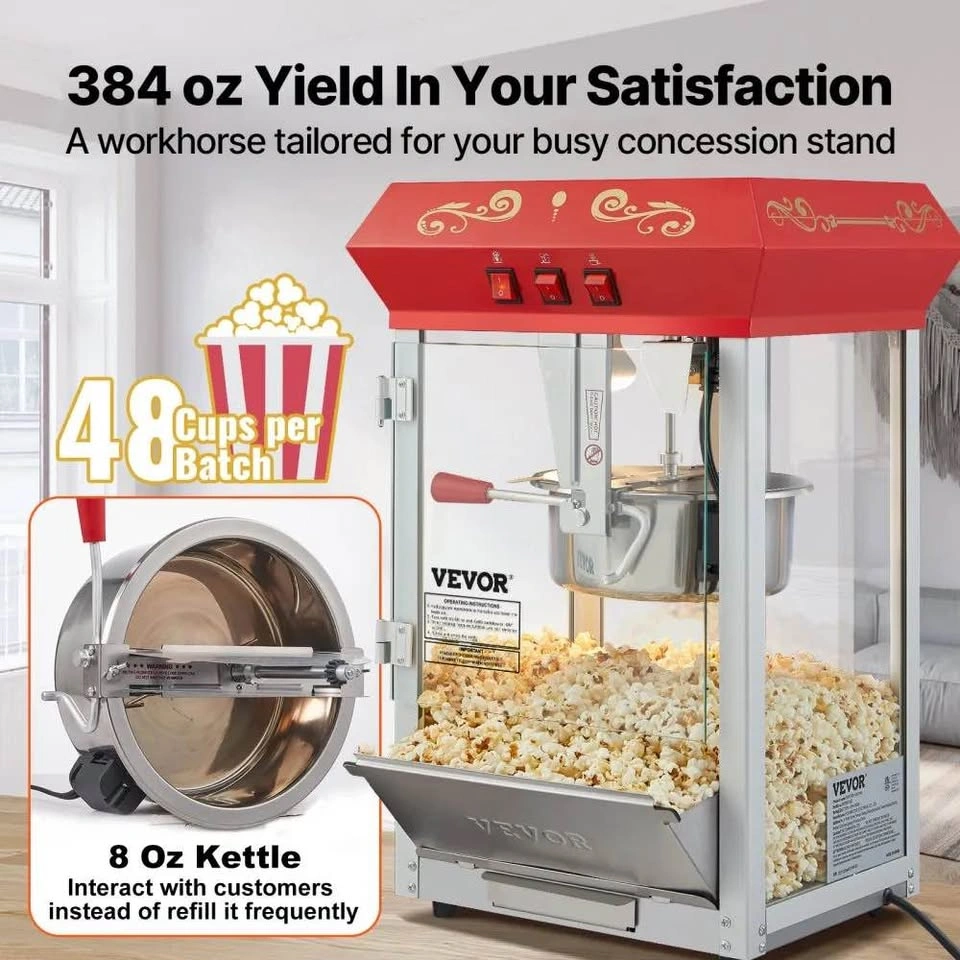 Vevor 8oz New Popcorn Machine - photo 3