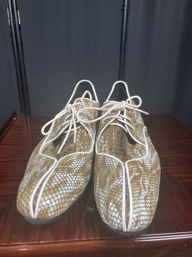 Mens Vero Cuoio Faux Snake Skin Handmade Dress Shoes