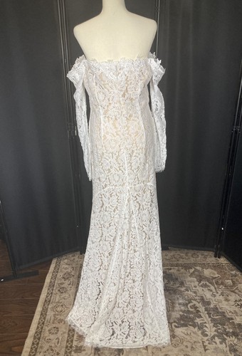 White Lulus Romance Dreamer Off-Shoulder Lace Dress - Large - photo 2