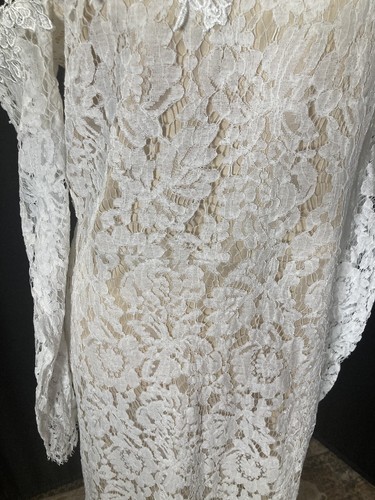 White Lulus Romance Dreamer Off-Shoulder Lace Dress - Large - photo 4