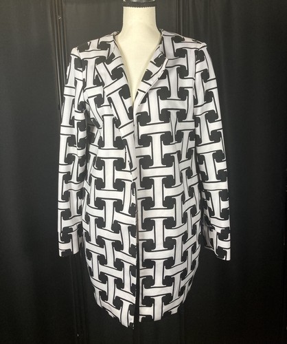 Isaac Mizrahi Black and White Women's Blazer