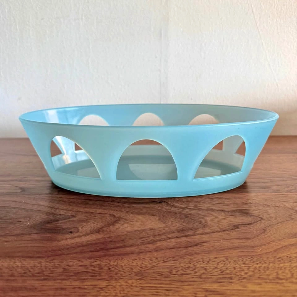 Vintage Bodum Switzerland "Arkade" Basket – Retro Aqua Blue