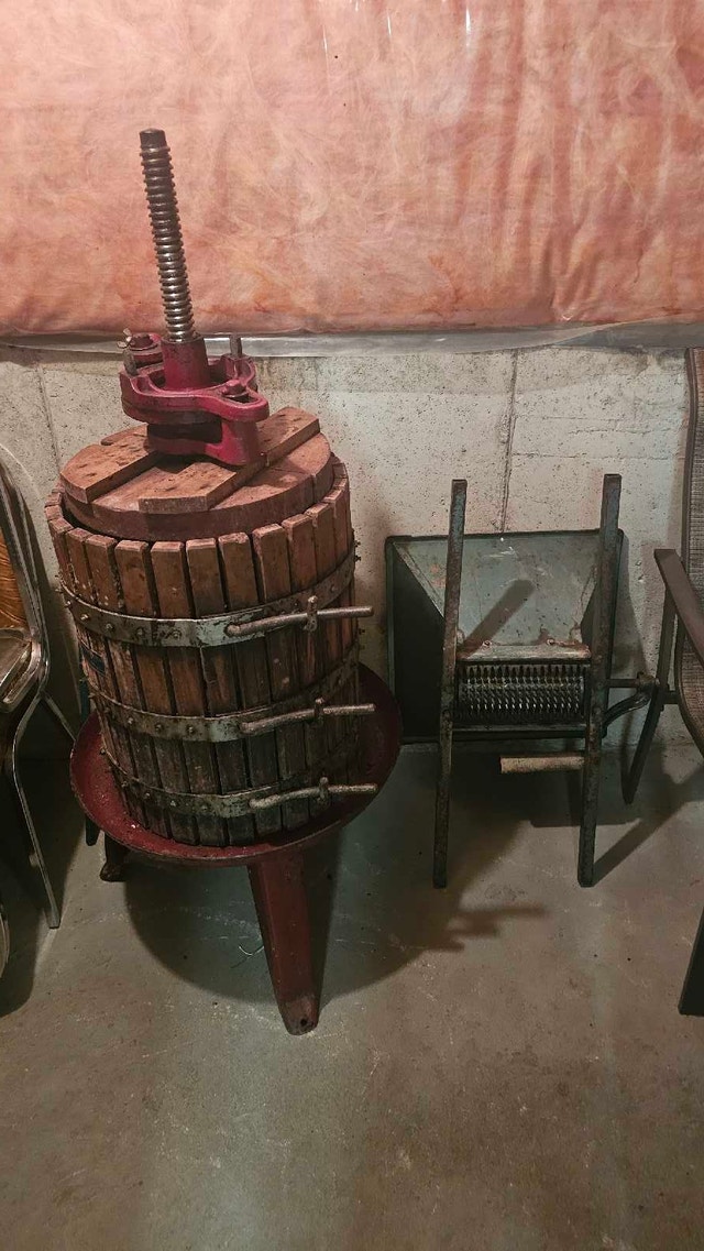 Wine Press and Grape Grinder
