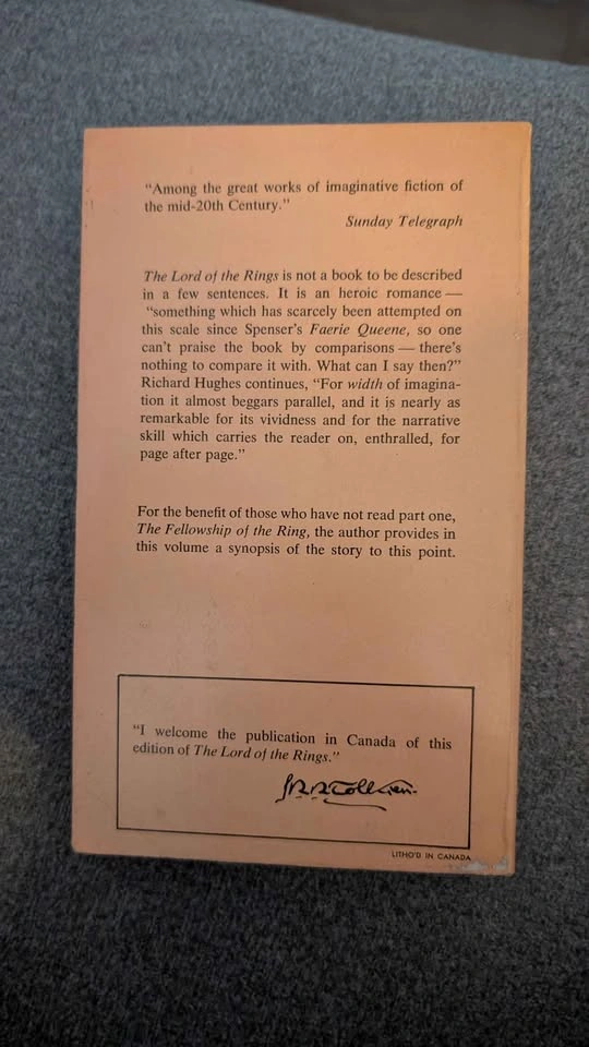 J.R.R. Tolkien The Lord of the Rings Authorized Canadian Edition - photo 5