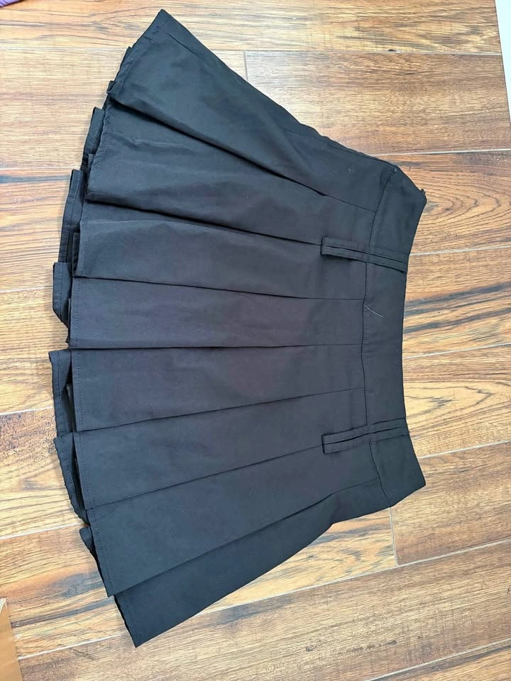 Black Pleated Skirt