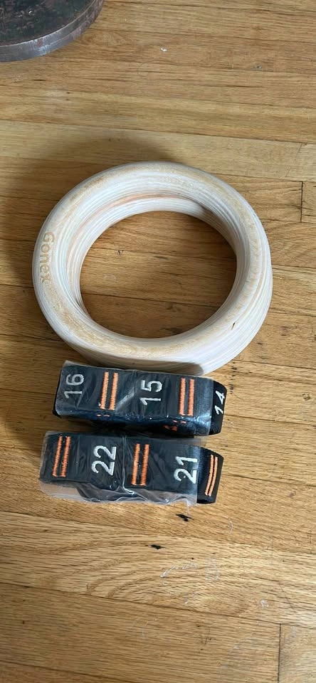 Gymnastics rings w (ropes)