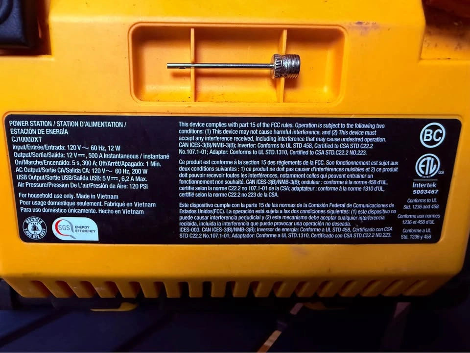 CAT 1200A Battery Booster / Inverter / Air Compressor 120 PSI - photo 4