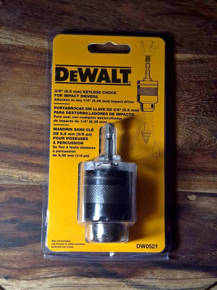 DEWALT 3/8 inch Keyless Chuck DW0521 for Impact Drivers