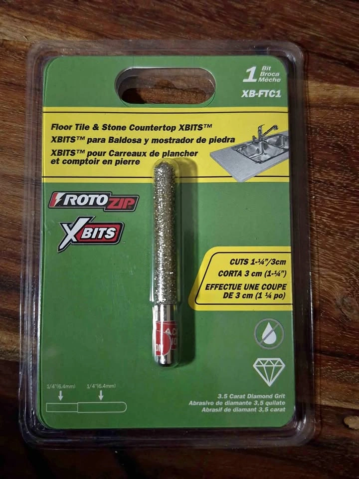 RotoZip XBITS Floor Tile Stone Countertop Bit XB-FTC1