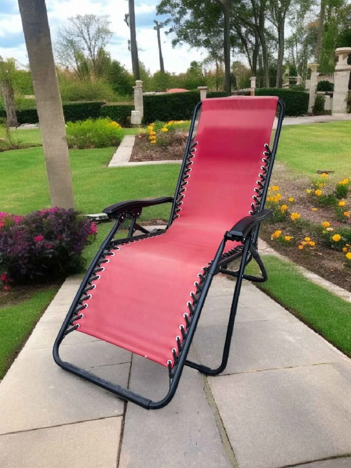 red zero-gravity patio lounge chair - photo 2