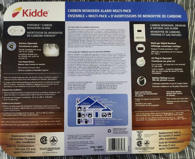Kidde AC Plug-in Multi-Gas & Portable Carbon Monoxide Alarm - photo 2